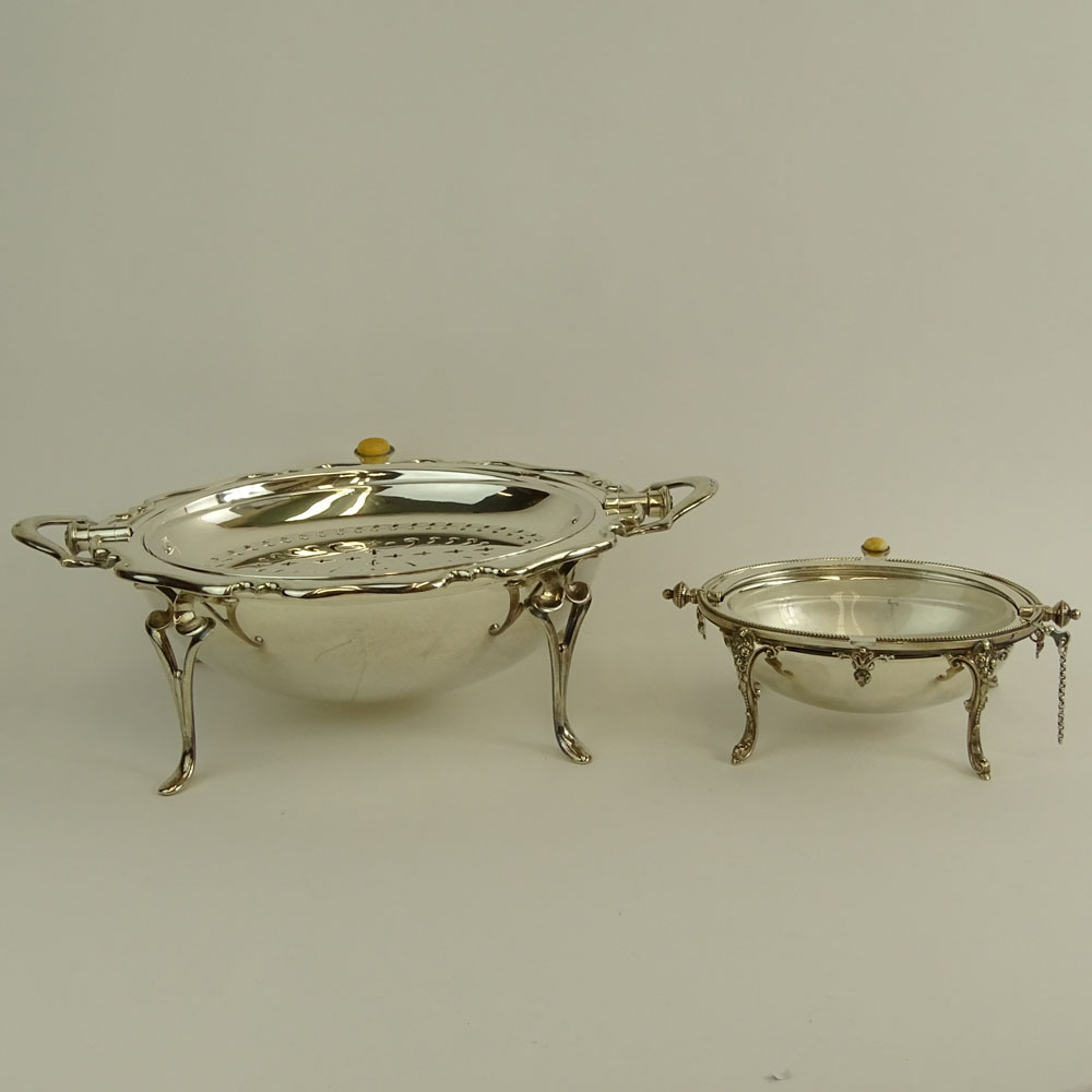 Lot of Two English Silver Plate Servers.