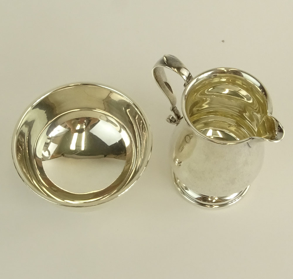 Tiffany & Co. Sterling Silver Cream Pitcher and Sugar Bowl.