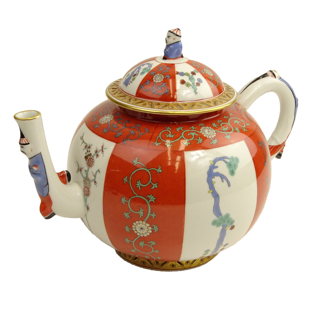 Herend "Red Dynasty" Teapot. 