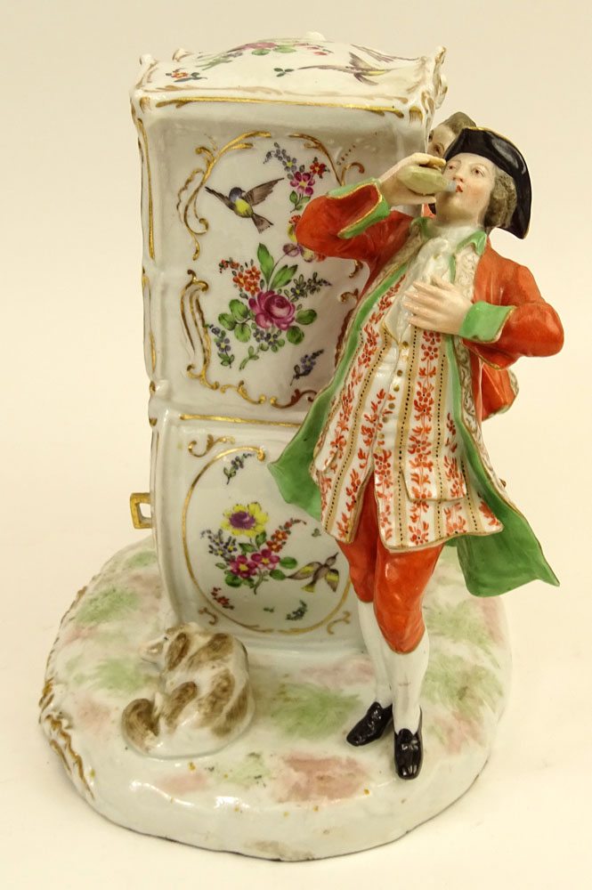 Vintage Dresden Porcelain Figural Coach Group.