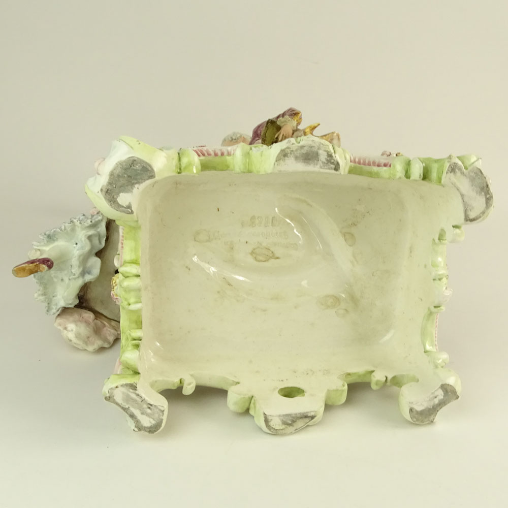 Vintage Gesetzlich German Porcelain Group "Swinging Beauty" Marked to base.