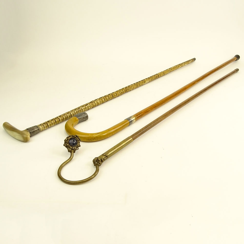 Lot of Three (3) Antique Canes. | Kodner Auctions