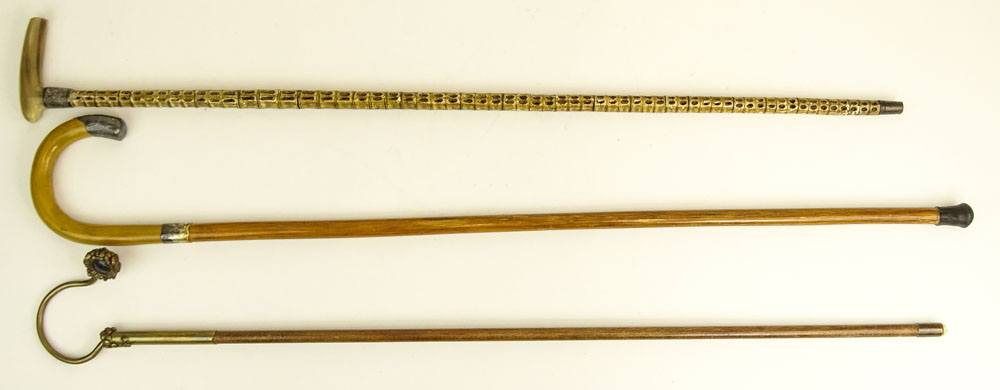 Lot of Three (3) Antique Canes.