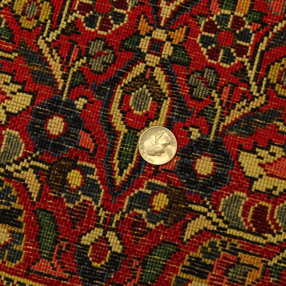 Small Semi-Antique Sarouk Rug.