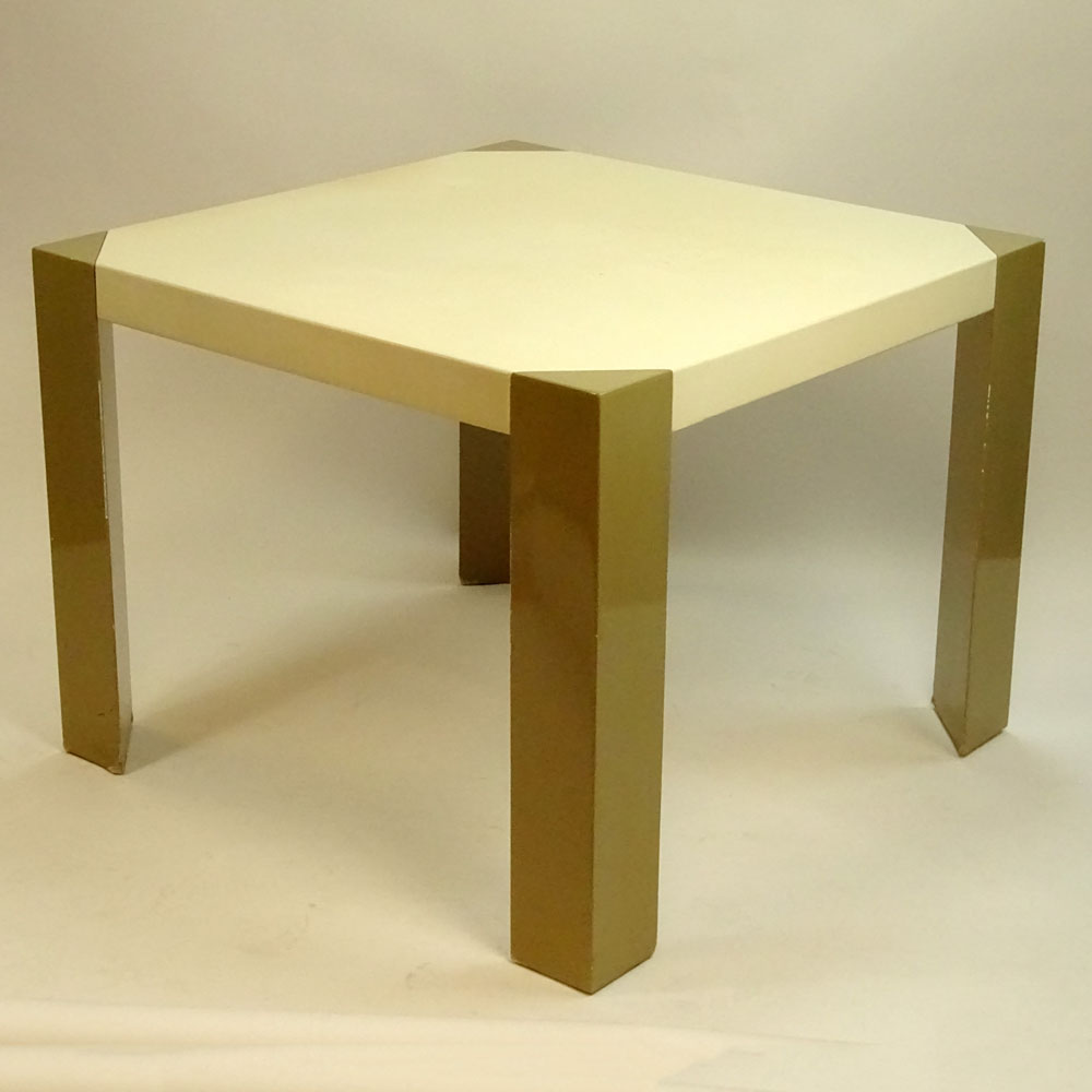 Paul Evans Lacquered Table.