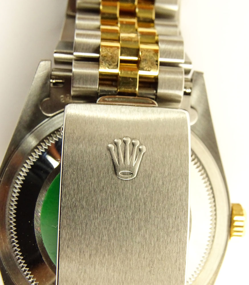 Men's Rolex 18 Karat Yellow Gold & Stainless Steel Oyster Perpetual Datejust 16233.