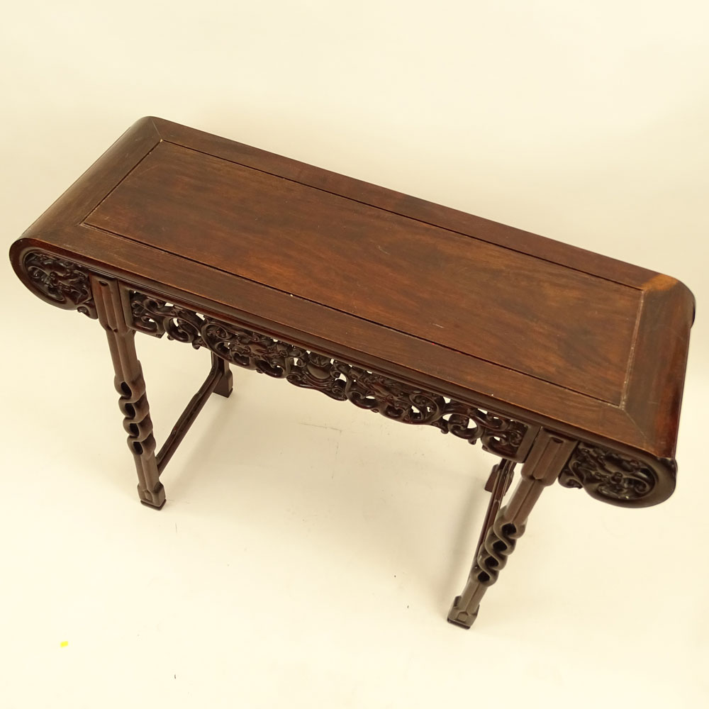 Mid 20th Century Chinese Carved Hardwood Altar Table.