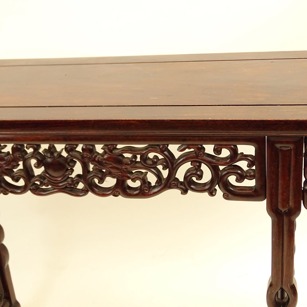 Mid 20th Century Chinese Carved Hardwood Altar Table.