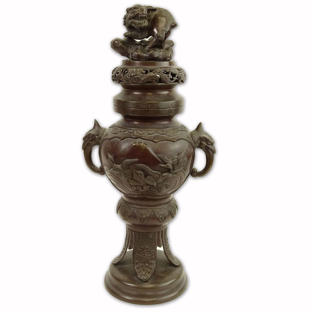 20th Century Japanese Bronze Censer.