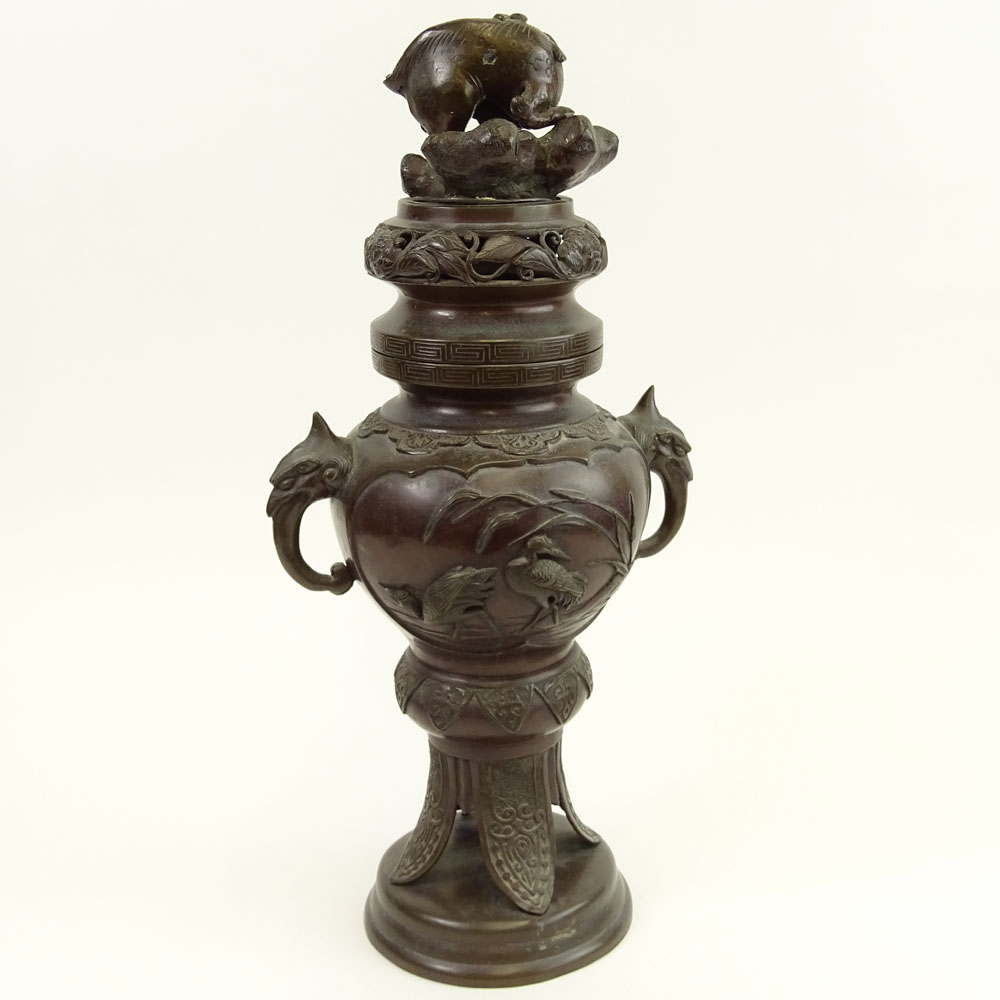 20th Century Japanese Bronze Censer.