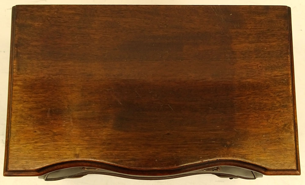 Miniature Dutch Colonial Style Mahogany Bombe Chest.
