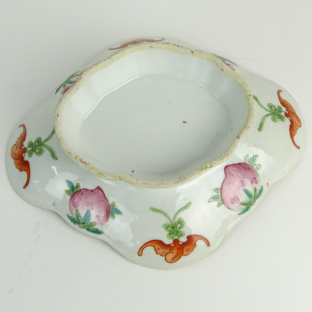 Chinese Export Porcelain Footed Serving Dish.