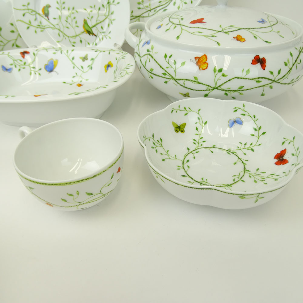 Eighty Two Pieces Raynaud Histoire Naturelle Dinnerware.