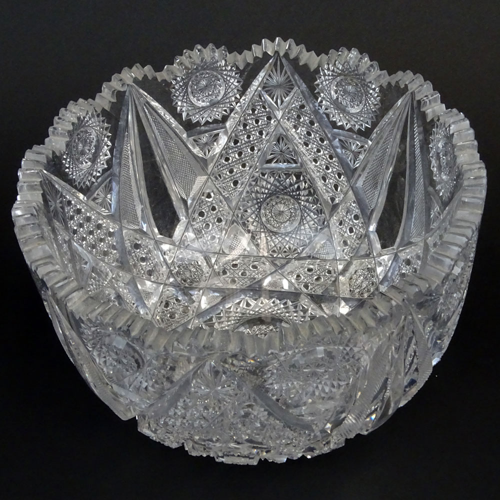 Antique Cut Glass Bowl.