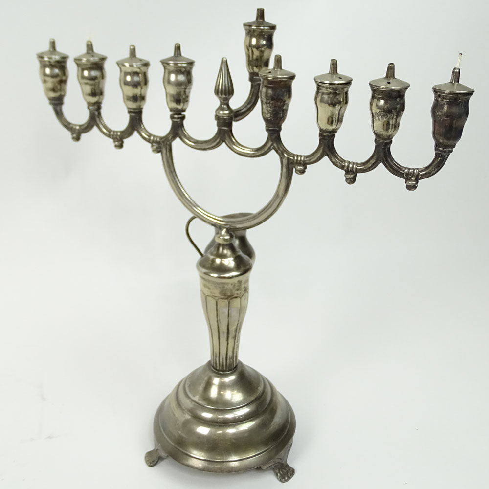 Vintage Silver Plate Menorah.