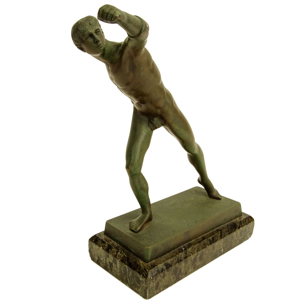 Vintage Bronze "Borghese Gladiator" After The Antique. 