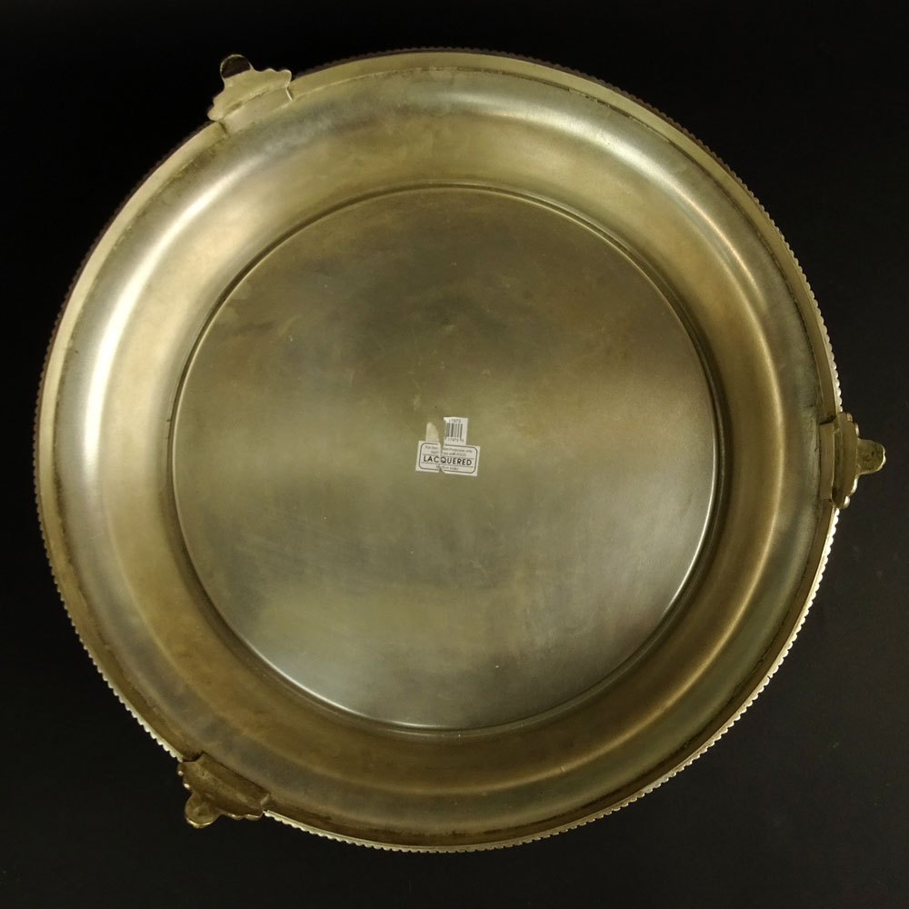 Large Silver Plate Plateau. Lacquered.