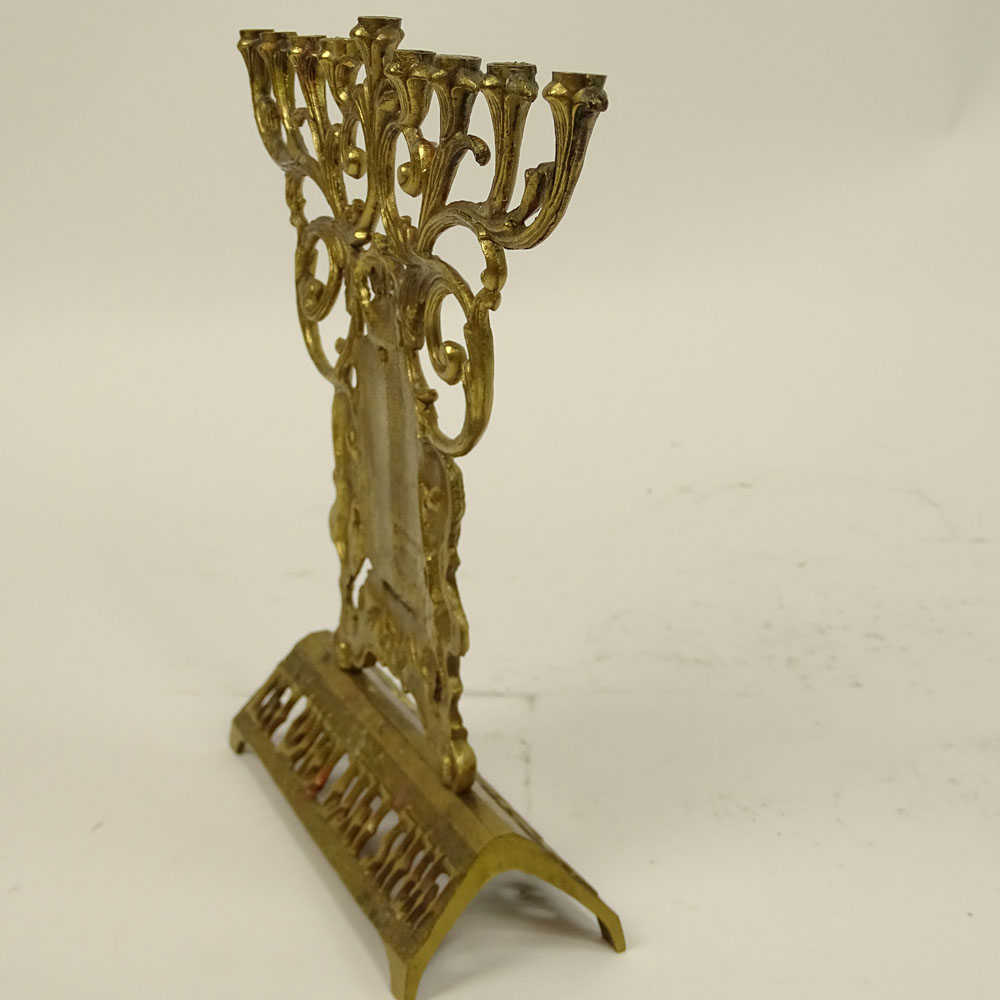 Vintage Brass Menorah.