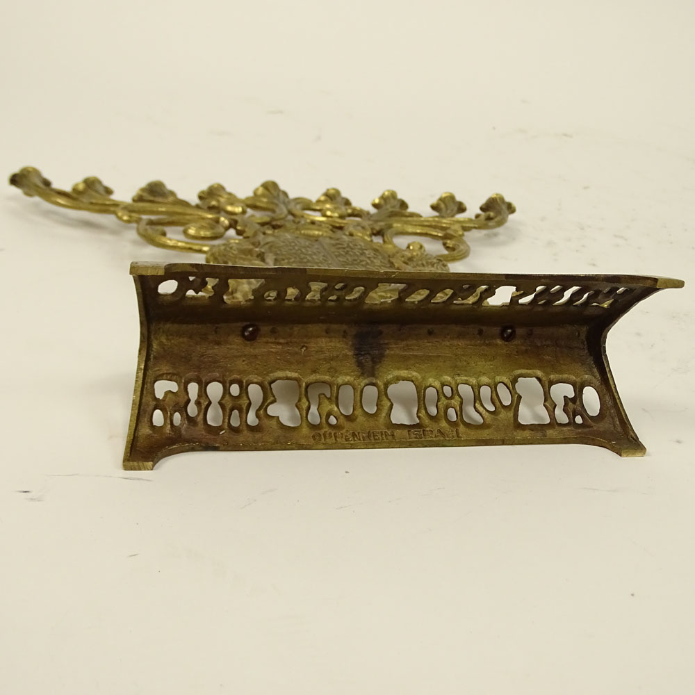 Vintage Brass Menorah.