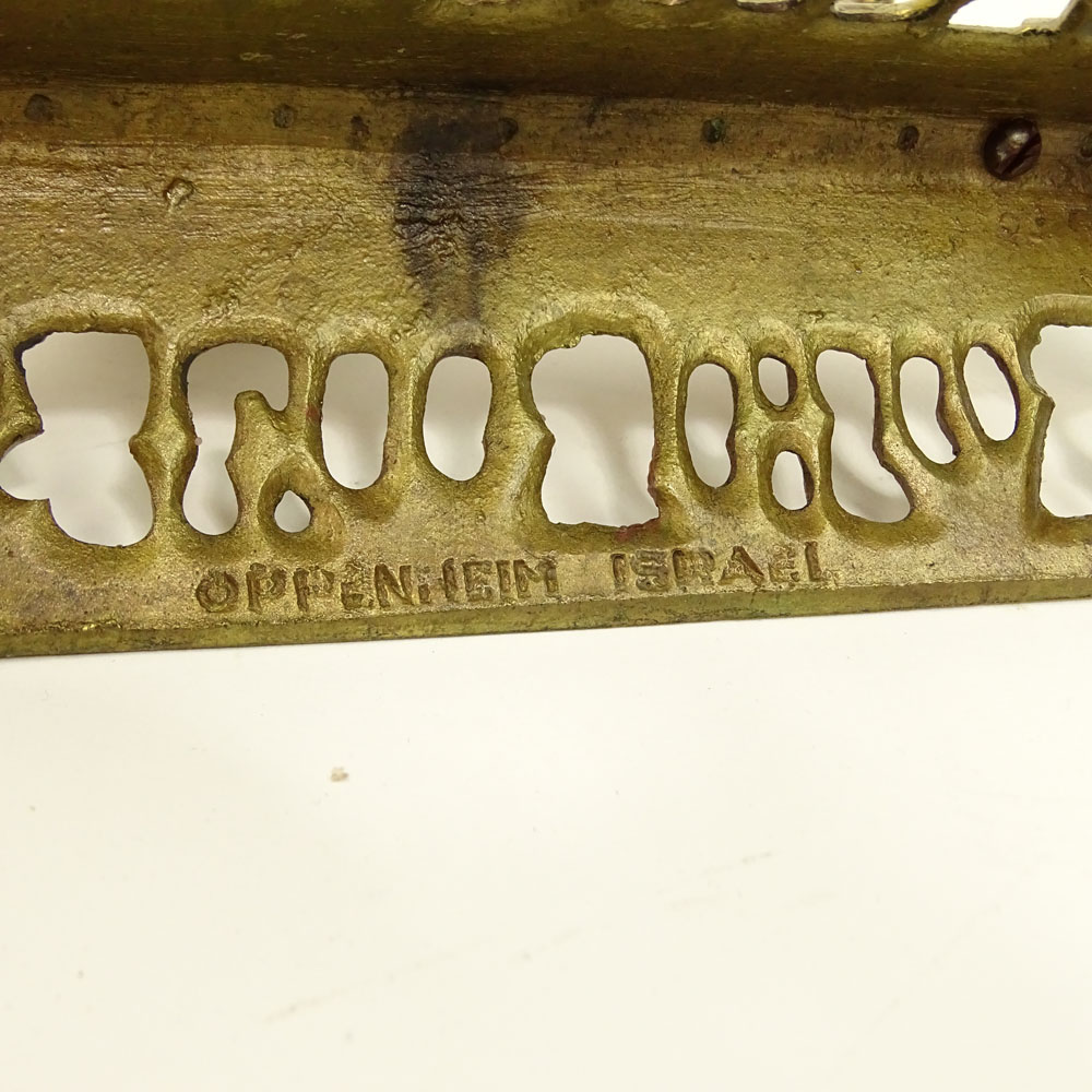 Vintage Brass Menorah.