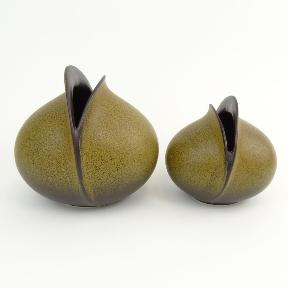 Group of Two (2) Rosenthal Mid Century Modern "Venus" vases designed by Uta Feyl. 