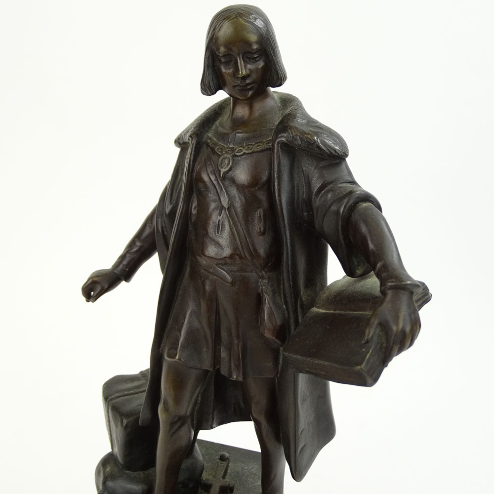 Antique Bronze Sculpture "Explorer" 