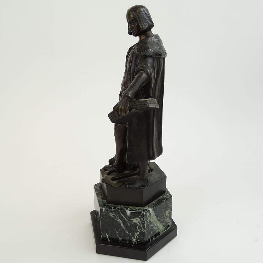 Antique Bronze Sculpture "Explorer" 