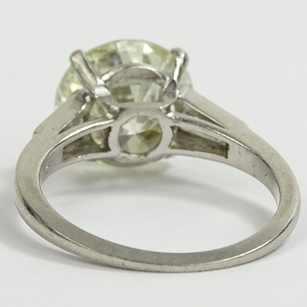 Vintage Cartier 3.85 Carat Round Brilliant Cut Diamond and Platinum Engagement Ring.  Shipping $30.00 (estimate $18,000-$25,000)