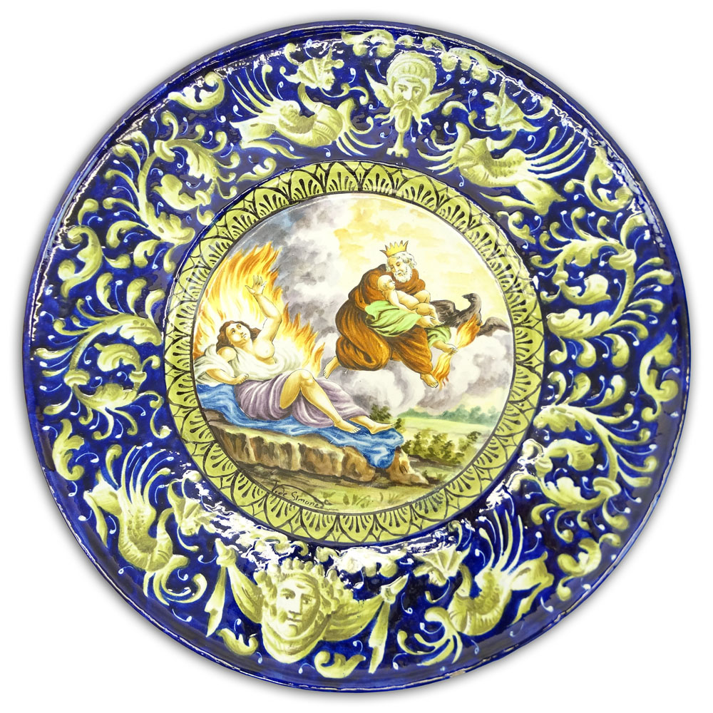 20th Century Italian Majolica Charger.