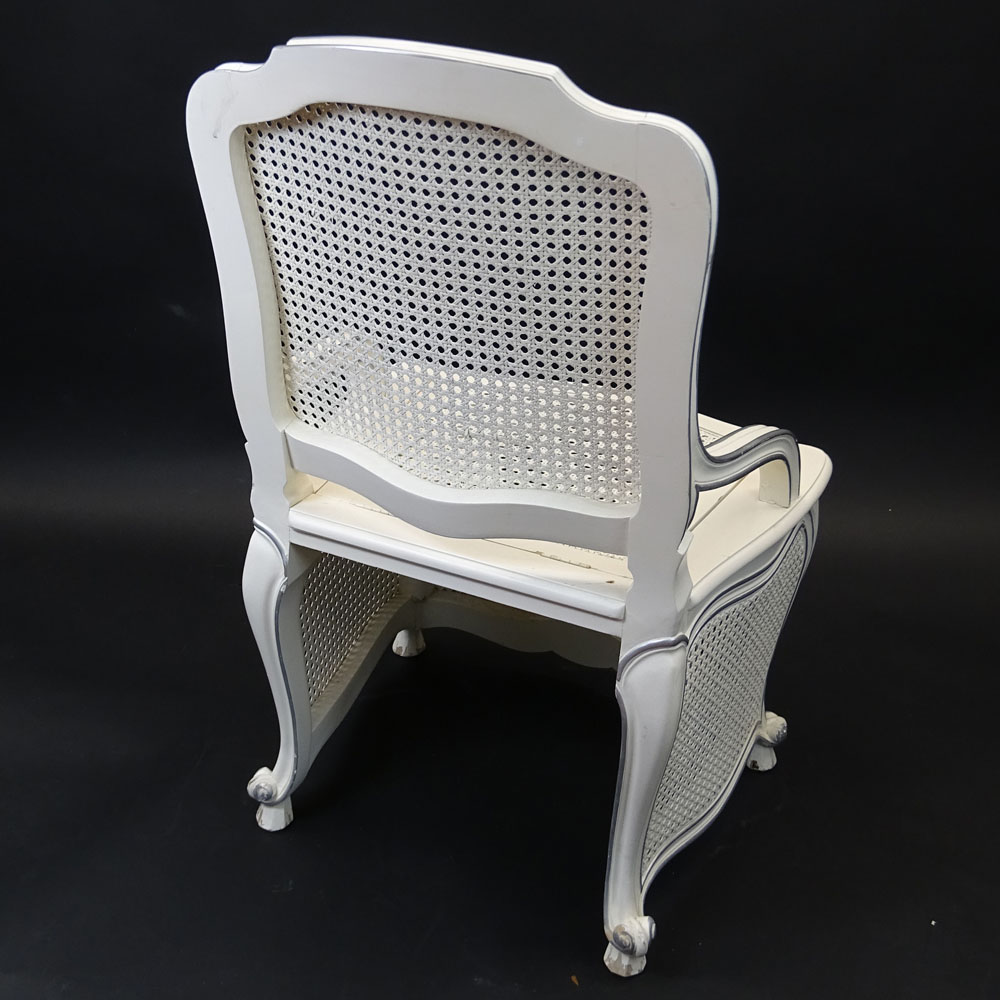 Vintage Louis XV style caned toilet/potty chair.