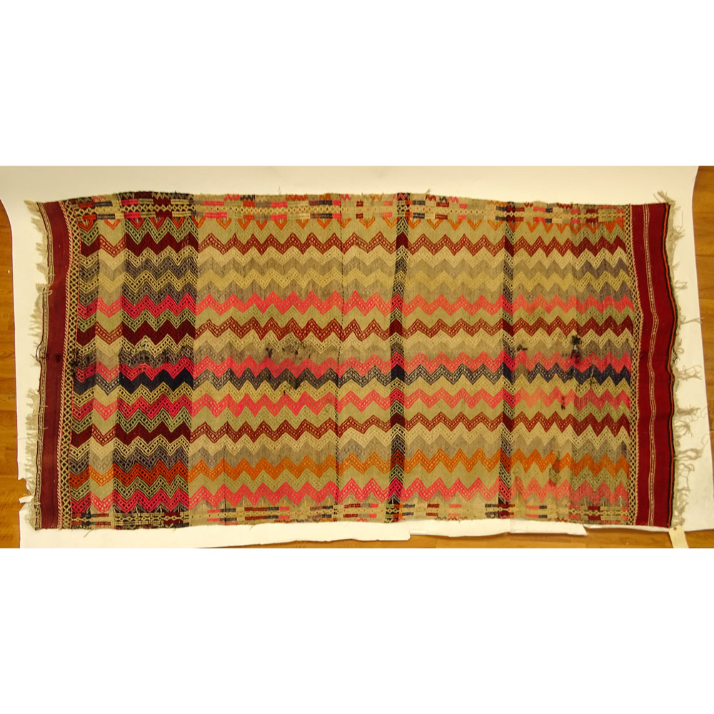 Vintage Moroccan Kilim Rug.