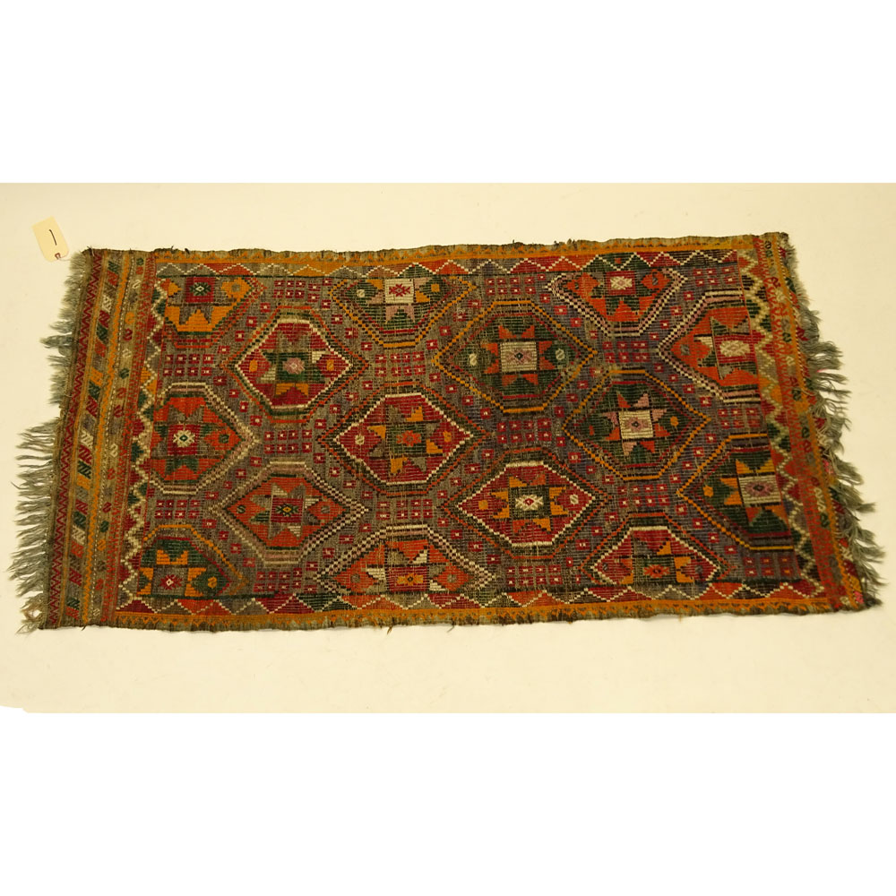 Vintage Moroccan Kilim Rug.