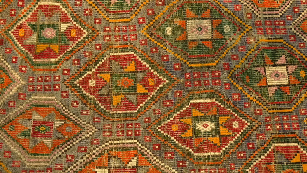 Vintage Moroccan Kilim Rug.