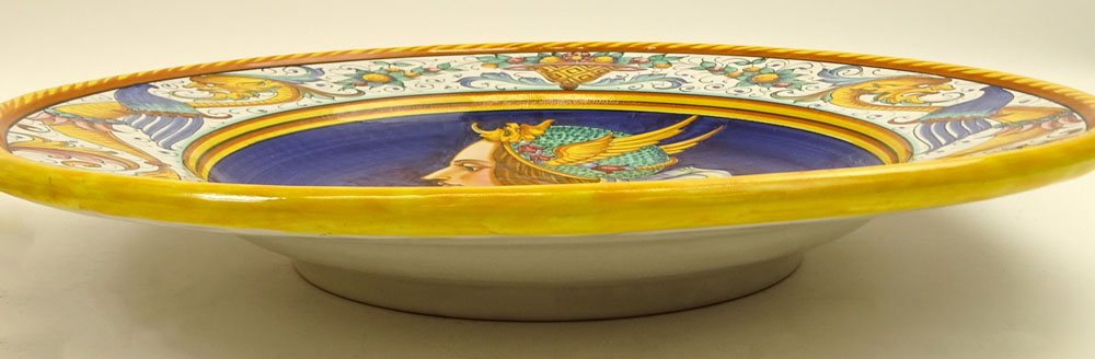 Pair of 20th Century Italian Majolica Chargers.