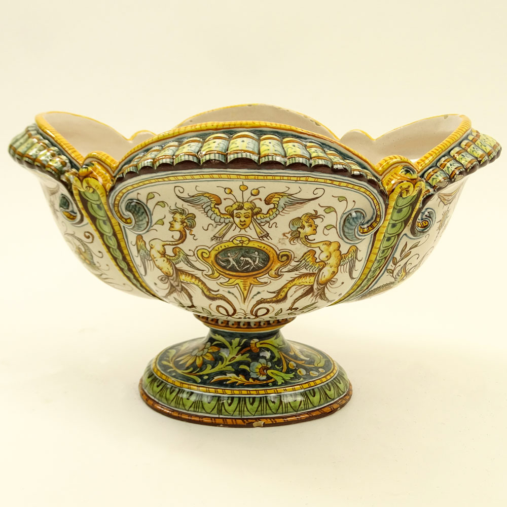 20th Century Majolica Figural Centerpiece.