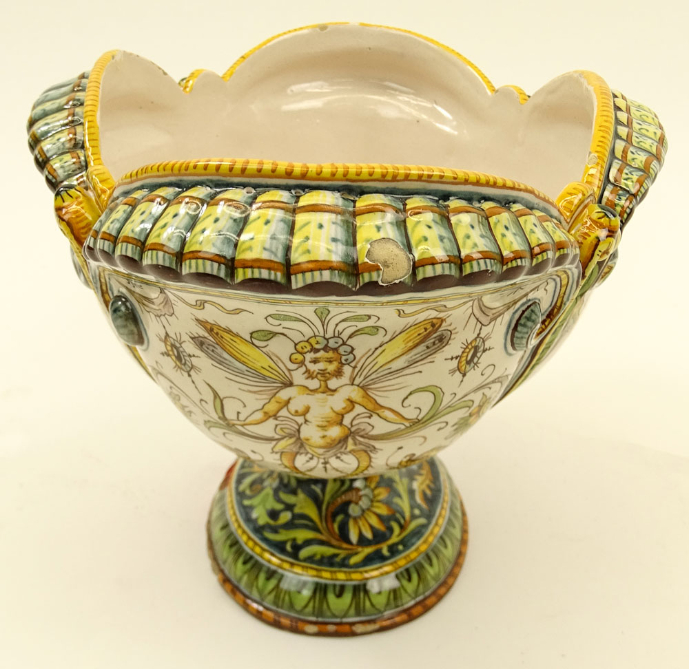 20th Century Majolica Figural Centerpiece.