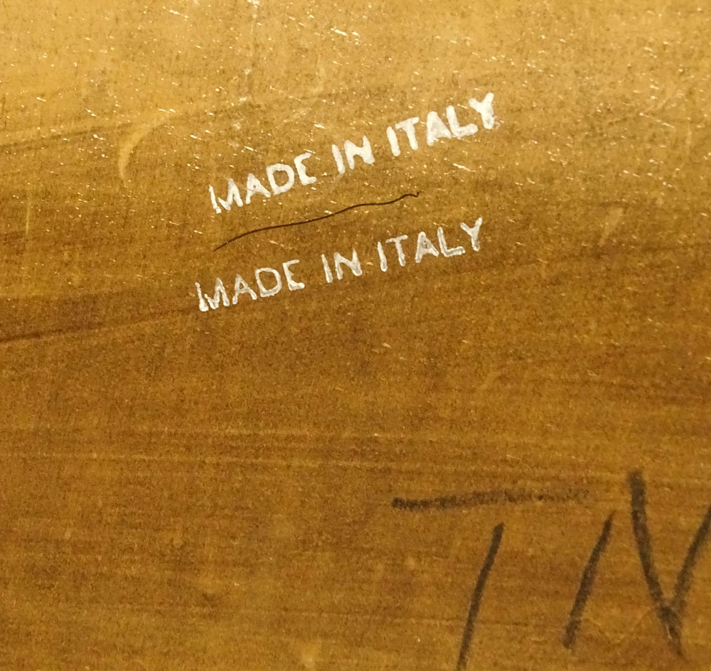 Mid 20th Century Italian Painted Three Drawer Commode.