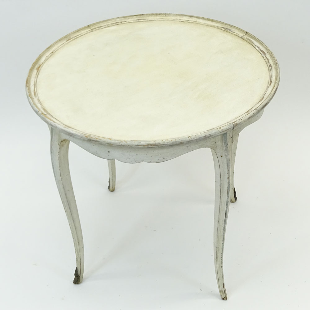 Mid 20th Century Italian Louis XV Style Painted Wood Occasional Table.