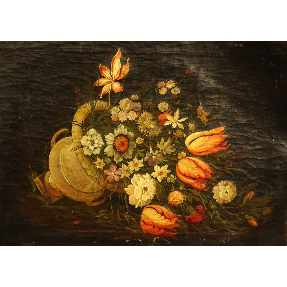 Vintage Decorative Oil on Canvas "Still Life" 