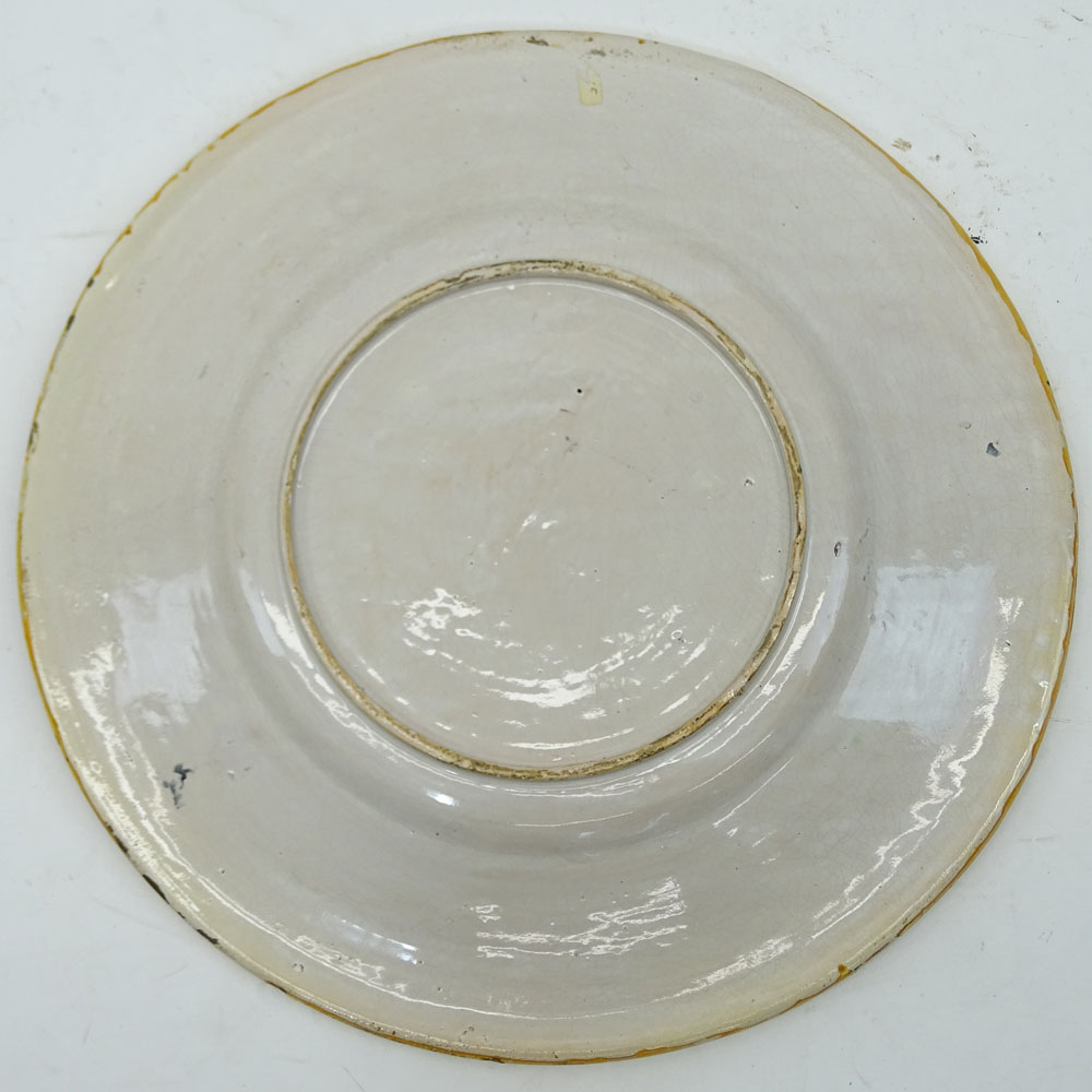 Impressive Early 20th Century Italian Majolica Charger.