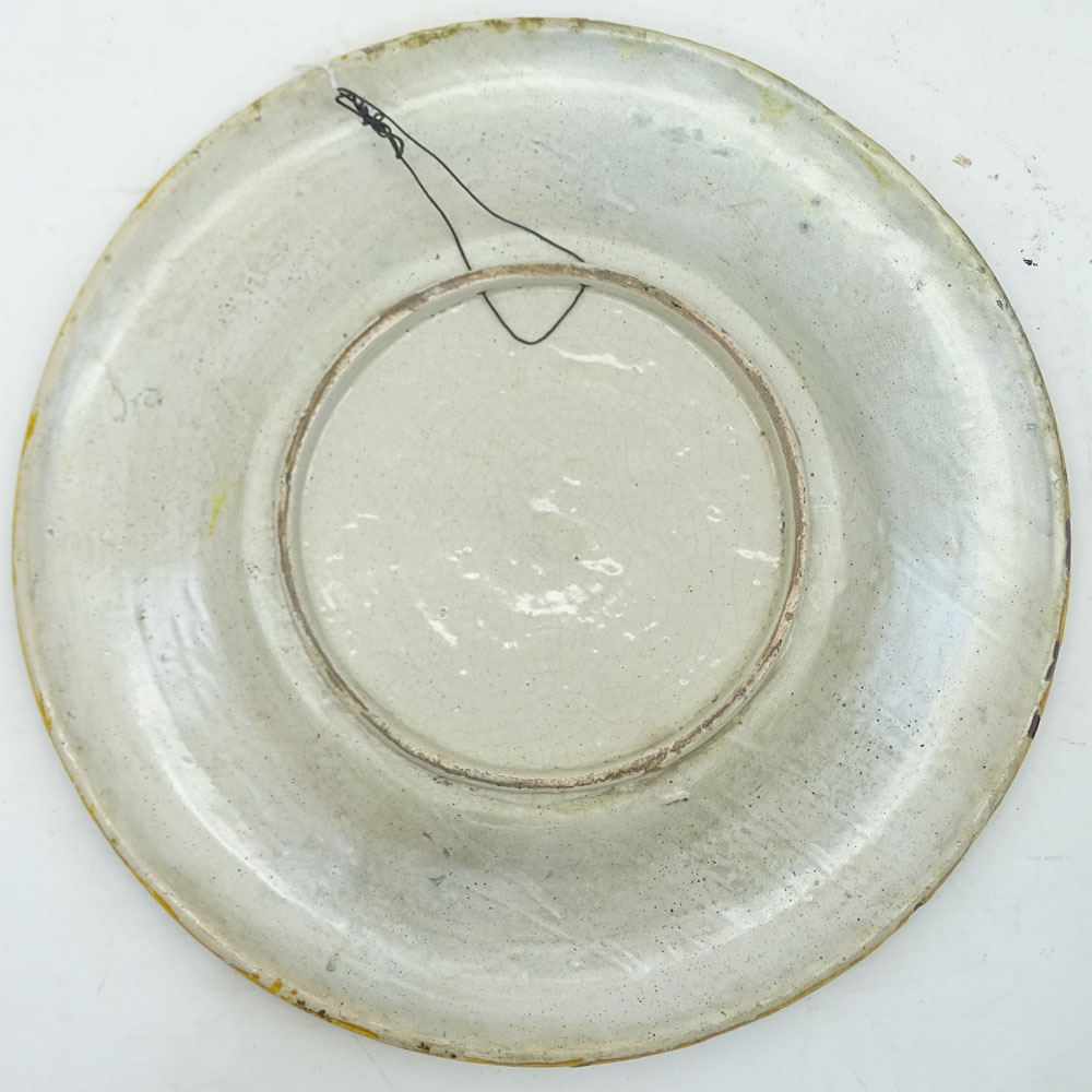 Impressive Early 20th Century Italian Majolica Charger.
