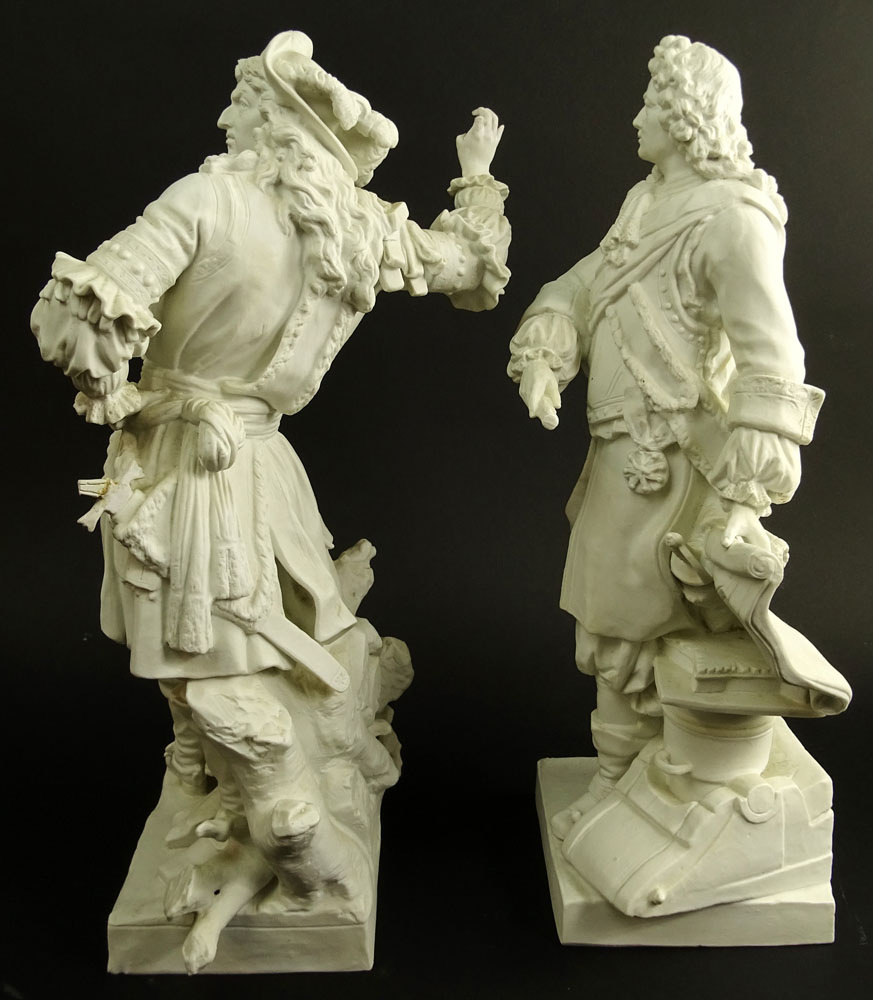 Pair of 19/20th Century French Bisque Figurines.