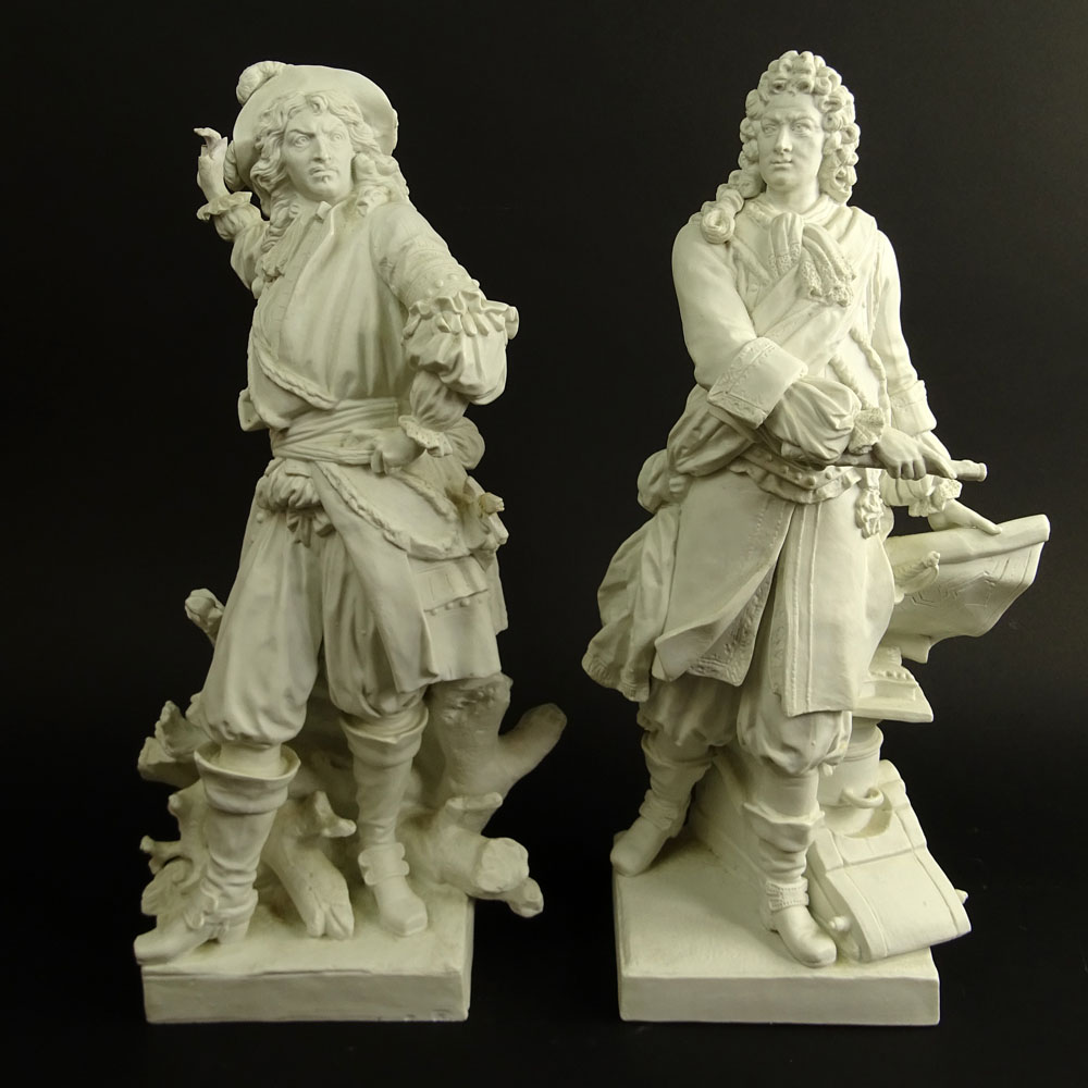 Pair of 19/20th Century French Bisque Figurines.