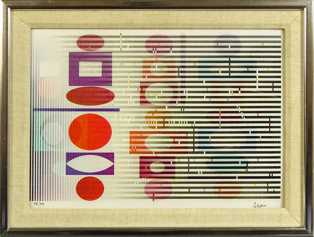 Yaacov Agam, Israeli (1928-) Agamographe Mixed Media. Edition 98/99. 