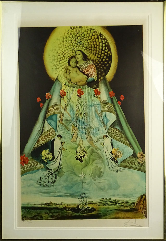 Salvador Dalí, Spanish (1904-1989) Color Lithograph "The Virgin of Guadalupe" 