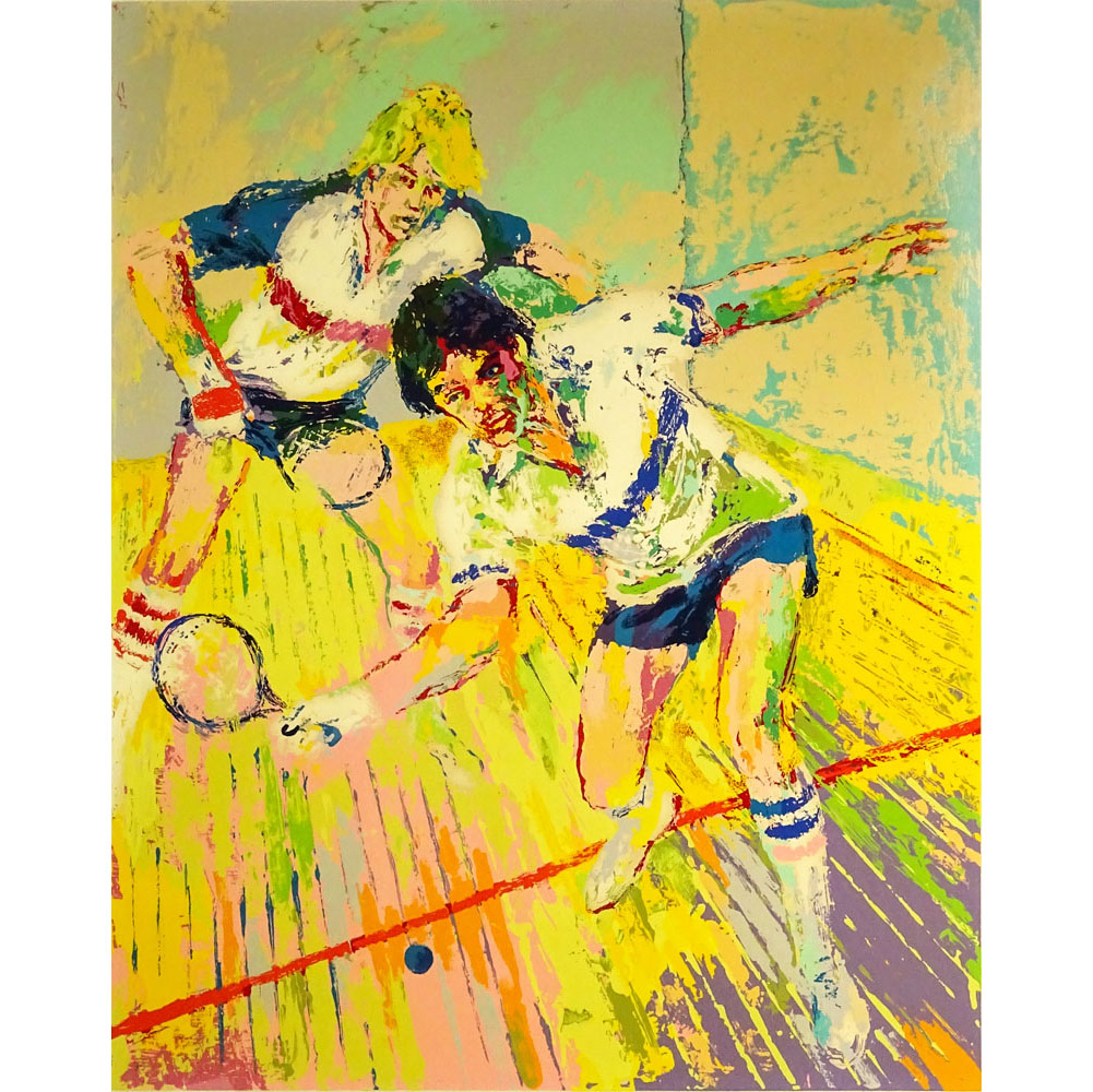 LeRoy Neiman, American (1921-2012) Serigraph "Racquetball"