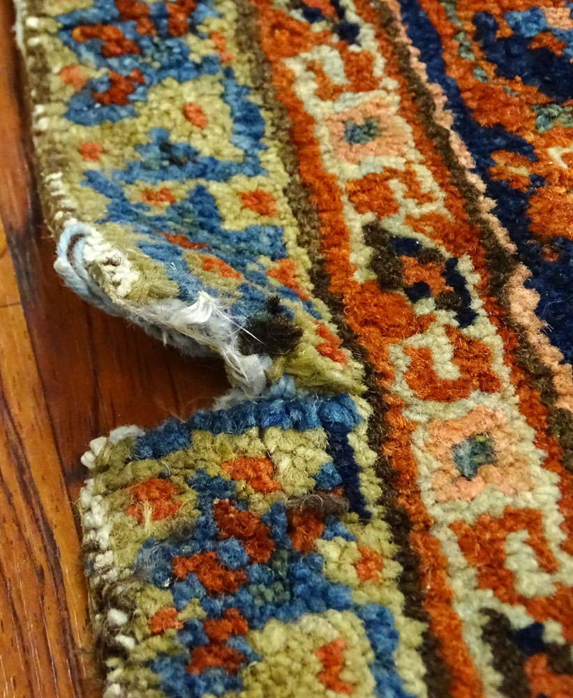 Antique Heriz Rug circa 1900. 16 knots per square inch.