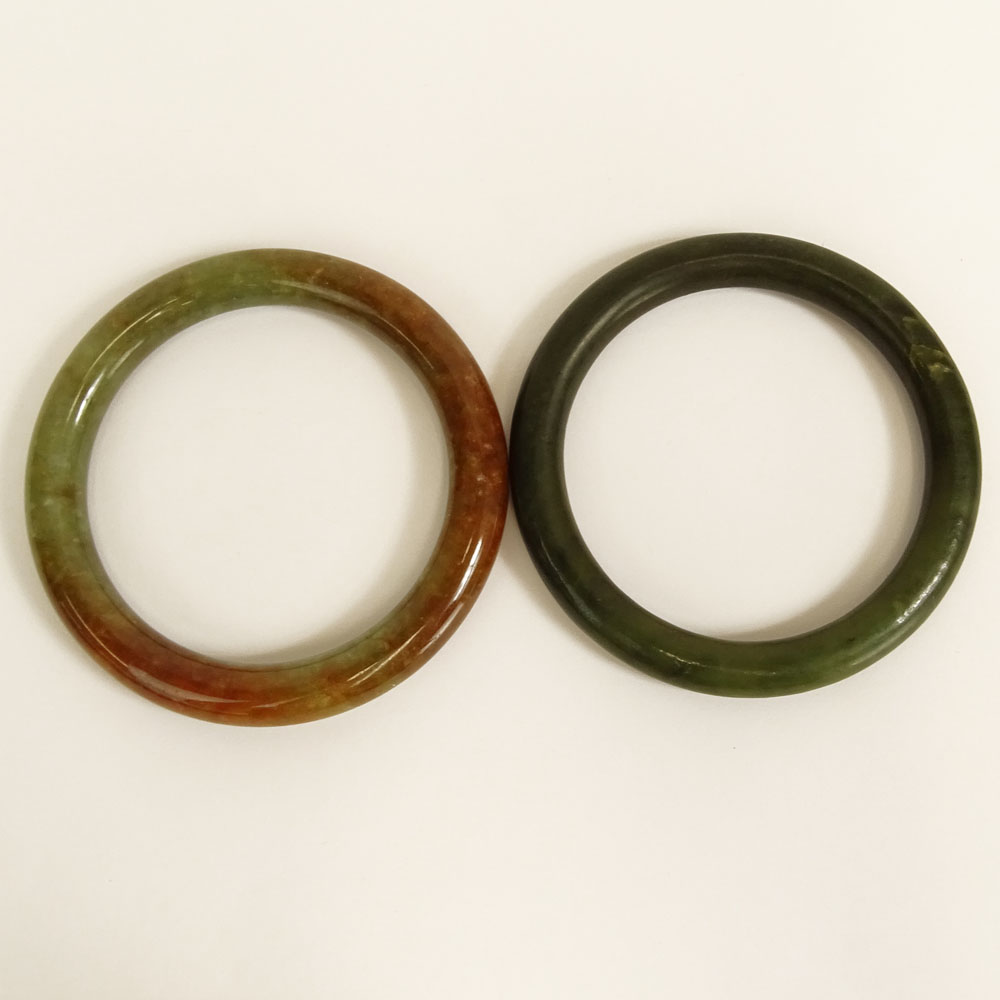 Two Chinese Jade Bangles.