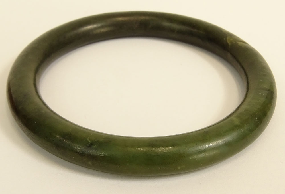 Two Chinese Jade Bangles.