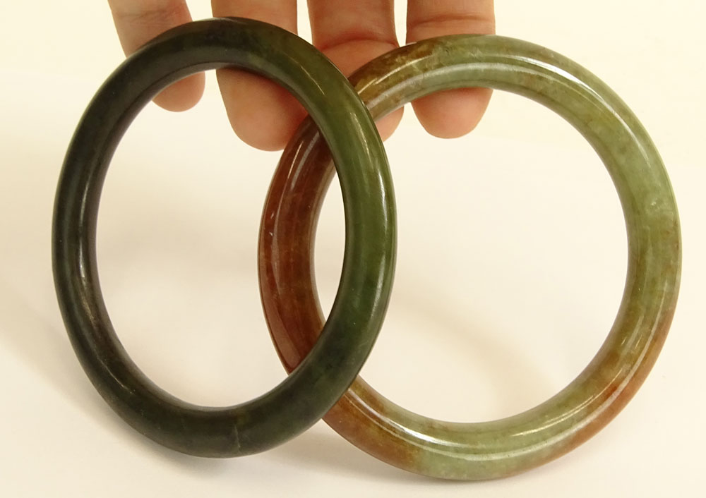 Two Chinese Jade Bangles.